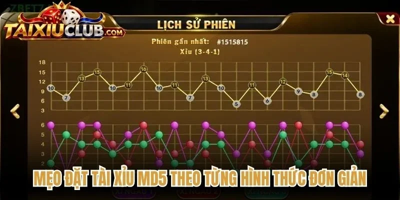 Mẹo đặt Tài Xỉu MD5 theo từng hình thức đơn giản, tối ưu cơ hội