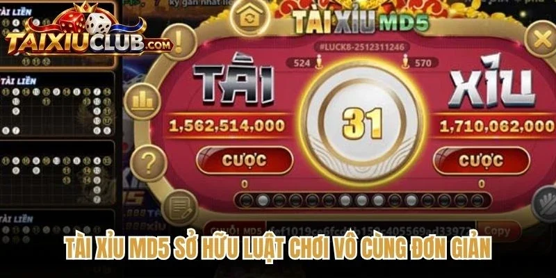 Tài Xỉu MD5 sở hữu luật chơi vô cùng đơn giản và thú vị khó cưỡng